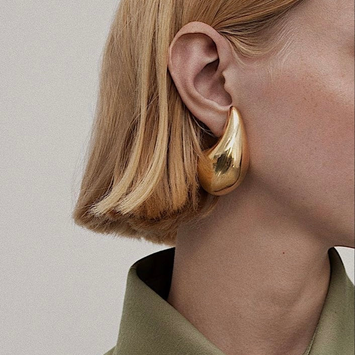 Bold Gold droplet earrings