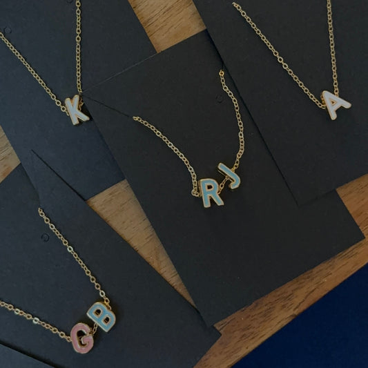 Personalized alphabet necklace