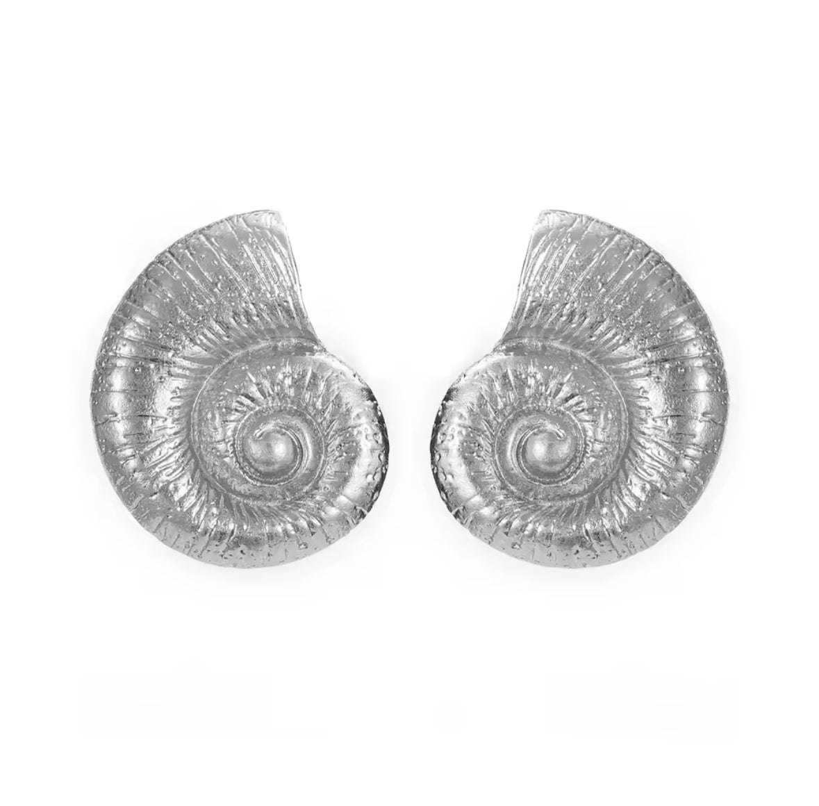 What the shell earrings- Silver