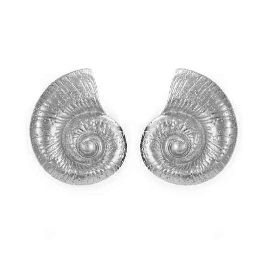 What the shell earrings- Silver