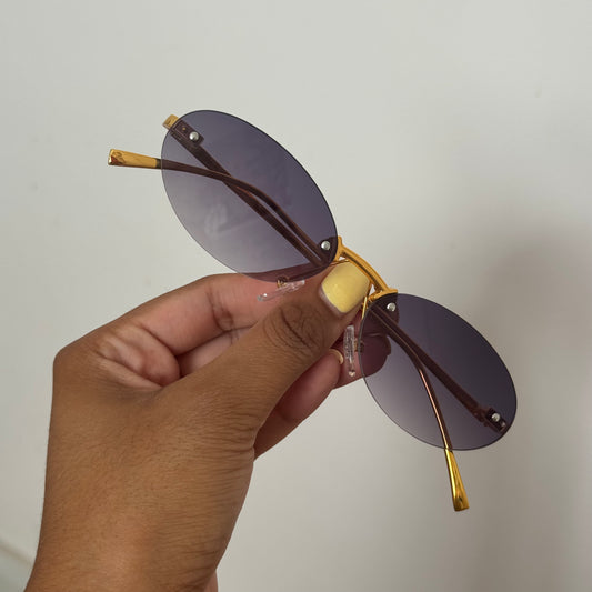 Ash rimless shades